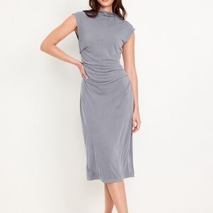 Elegant Gray Sleeveless Dress